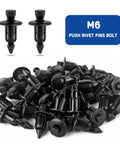 M6 push rivet pins from 120Pcs Plastic Fender Clips And Body Rivets Set For ATV UTV Motorcycle Sportbike Push Pin Fasteners
