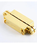 Gold 180 Degree 3D Adjustable Concealed Invisible Door Hinge For Hidden Install No Brainer Mount Durable Stainless Steel Swing Hinge That Sits Flush