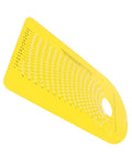 Rock Solid Circle Cutting Jig For Plunge Router With Precise Pivot Holes Adjustable Wood Cutting Guide in bright yellow, displaying precise measurement holes.