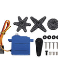 Heavy Duty Digital RC Servo 26 Grams With Full Metal Gears And Rugged Sandblasted Housing, includes mounting accessories.