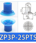 Two Pack Vacuum Suction Cups For Pneumatic Tools, Imported Silicone, 25 PTS, Heavy Duty Grip Cup Set, blueprint and product view