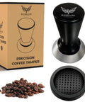 51mm Espresso Tamper Pro Grade Stainless Steel With Flat Base And Spring Loaded Mechanism Ergonomic Handle