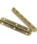 Bronze 65mm Long Folding Hinge Set For Wooden Boxes And Cabinets, 20 Pcs 180 Degree Hinges With Screws, Iron Construction
