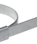 Band-It JS2419 junior hose clamp, 1/4 in wide, 0.020 in thick, 1-3/8 in diameter, 201 stainless steel, side view
