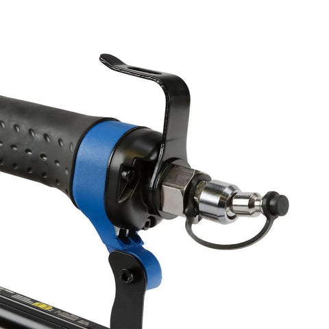 Pro Grade Pneumatic Brad Nailer Built Tough For Zero Stress Finish Work And Trim Install With An Adjustable Metal Belt Hook And Quick Connect Swivel Fitting For 18 Gauge 2 Inch Brads