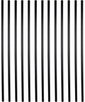 26 Inch Hollow Round Iron Deck Balusters Matte Black 25 Pack three quarter inch diameter heavy metal railing spindles.