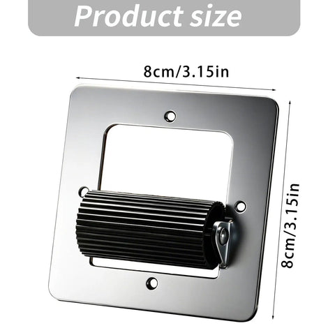 Wall Opening Cable Guide Tool With Square Ribbed Roller Frame For Electrical Repair And Home Wiring Projects Handy Workhorse For Tight Spaces And Electrician Maintenance 3.15 X 3.15 In Compact Size, 8cm/3.15in