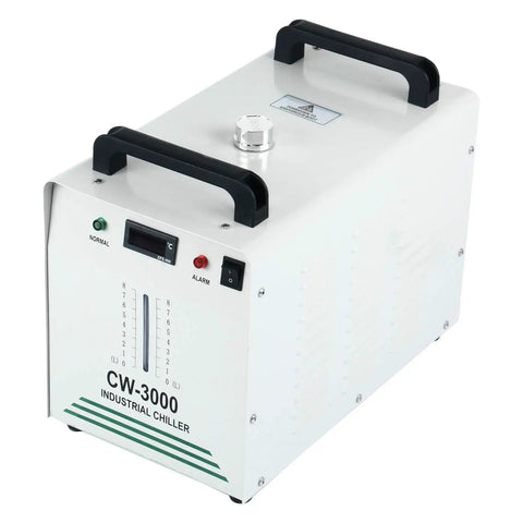 Industrial Heavy Duty Water Chiller CW 3000 For Laser Engraving Machines 110V 9 Liter Capacity, front view