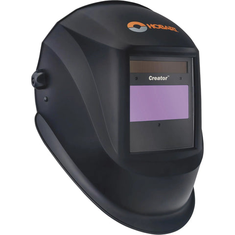 Auto-Darkening Welding Helmet With Three Independent Arc Sensors, Grind Mode For Clear Grinding, Black Finish, Side Angle View
