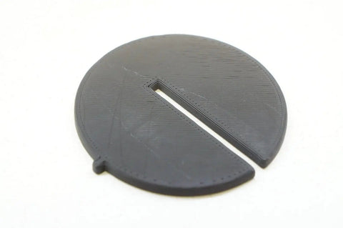 Bandsaw Table Insert Throat Plate For Powermatic 141, Drop In Fit, 2.25 Inch By 0.124 Inch, slotted profile on a light background
