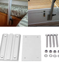 Heavy Duty Aluminum RV Table Base Mount With No Sweat Rotatable Adjustments Sweet Space Saving Replacement Stand parts and hardware.