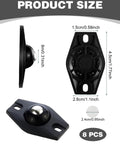 Product size of Self Adhesive Mini Casters 360 Degree Swivel Ball Casters For Heavy Boxes And Kitchen Appliances with dimensions labeled