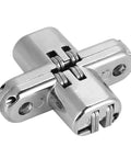 Hidden Zinc Alloy Concealed Cross Door Hinge Set For Home Use Silver extra small hinge