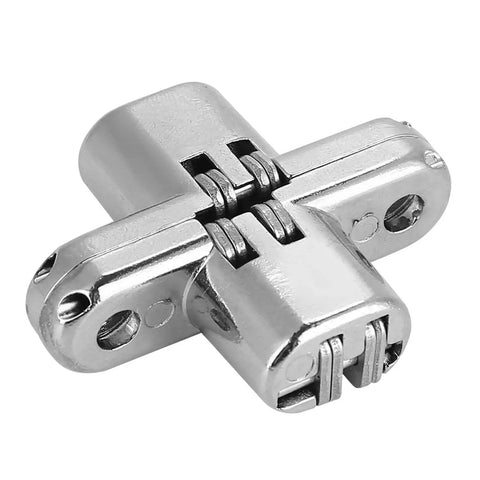 Hidden Zinc Alloy Concealed Cross Door Hinge Set For Home Use Silver extra small hinge