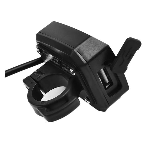 USB Charger For Electric Bikes And Bicycles 5V 2A Output With Soft Rubber Cover Anti Dust Lightweight Waterproof Design Handy Phone Charging Accessory For Riders On The Go