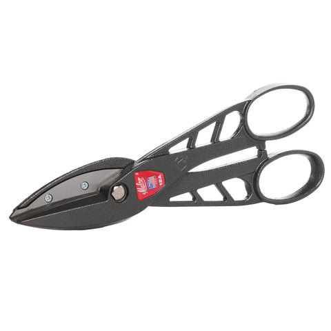 Beefy 12 Inch Aluminum Snip For Heavy Duty Metal Cutting With High Carbon Blades, Combination Cut, Large Handle Loops