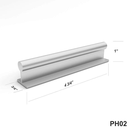 Peel And Stick Finger Pull Handles For Kitchen Drawers Zero Drill Installation Hassle Free Screwless Cabinet Knobs 4 3/4 x 1 inch silver handle.