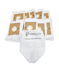 Cloth Style HEPA Backpack Vacuum Bags for 8 Quart Models 10 Pack Disposable Replacement Filters Fits Jet Pac 8 Quart GV 8 Quart