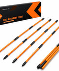 Collapsible Golf Alignment Sticks Set, 40 Inch Premium Practice Aiming And Swing Training, Multi Pack displayed with folded sticks