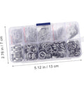 600 Piece M2 Stainless Steel Spring Washer Assortment Kit Lock Split Washers For Vibration Resistance And Tight Fit In Machinery And Equipment DIY Friendly Kit Pro, case view