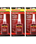 Red High Strength Threadlocker For Big Bolts Permanent Locking Adhesive 0.81 Oz Bottle, 3 Pack Packaging