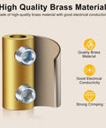High quality brass material from 10 Pack 10AWG Wire Connector Nut Kit With Brass Heat Shrink Butt Connectors, 60A Splice Terminals