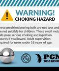 WARNING! Choking hazard for Five Piece 1 Inch Precision Chrome Steel Bearing Balls G25 ISO 9001 Certified For Heavy Duty Durability And Low Maintenance In Machinery And Home Projects For Equipment And Repairs.