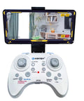 Remote controller with phone displaying drone camera feed; Drone Camera For Firefly EX And FPV Smart Drones, Lightweight