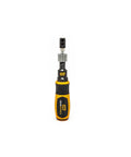 Go-To Quarter Inch Drive Torque Screwdriver With Locking Collar for precise settings, chrome finish, co-molded grip visible