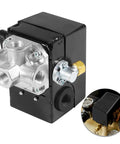 Pressure Switch With Unloader And On Off Lever 135 To 175 PSI For Reciprocating Air Compressor Replacement Part 2340 2475 2545 7100