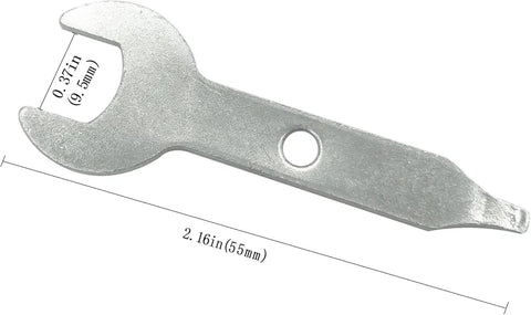Pack Of 2 Collet Wrenches For Rotary Tools 3 Eighth Inch Collet Key 9.5mm Nut Spanner Replacement Part Dremel Compatible 2610930692 shown