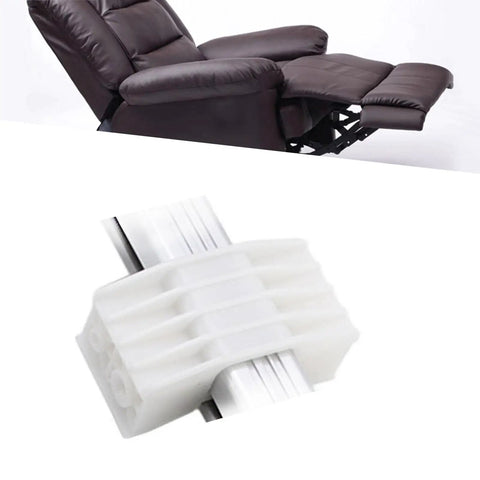 Electric Push Rod Slide Block For Linear Actuators, Quiet Sofa Lifter And Recliner Parts Kit, Low Noise Motor Slider, Durable Plastic Metal Blend, Long Lasting Performance For Push Rod Systems, Smooth And Easy Hassle Free Operation, white plastic actuator part on push rod