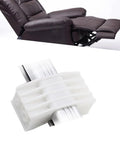 Electric Push Rod Slide Block For Power Recliner Lift Chairs Motor Linear Rail Actuator Slider Smooth Push Rod System Component For Home Recliners Durable Linear Motion Part For Steady Lift And Glide, white ABS-plastic slide block on rail