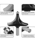 Cool Roundover Router Bit With Razor Sharp Tungsten Carbide Tips And Serious Anti Kickback Safety For Smooth Hardwood Cutting And Plywood Trimming Jobs, showcasing preferred tungsten alloy and bearings.