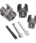 Kichouse 3-Piece Pvc Pipe Threading Kit With Internal And External Thread Cutter Tools compatible with electric drill.