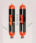 Precision Contour Scribe Tool With Lock Pin Slick Woodworking Measuring Ruler showing dimensions and details for tile cutting.