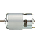 Beefy Torque 775 DC Motor For Electric Tools 12V 24V 36V, 3500 To 9000 RPM, front view of copper jacket with 5mm shaft and 42mm body