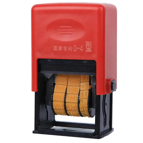 Adjustable Manual Date Coding Machine For Food Bag Label Packaging Print Expiration Dates Easy Gear Change 60 X 40 X 100Mm ABS Plastic Build