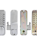 Zinc Alloy Mechanical Password Lock For Sliding Doors Keyless Home Security Lock For Kitchen And Balcony, front and back view