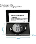 Digital Shore Hardness Durometer And Tester Meter For Rubber Leather Plastic Acrylic Portable Handheld Gauge Dead Nuts Accurate Pocket Powered Measurement Tool Black Edition in a case with manual.
