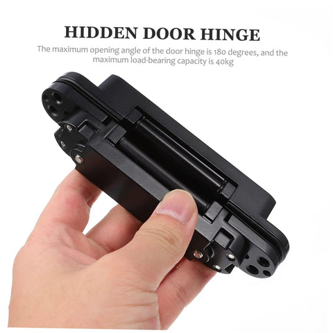 Concealed Hidden Door Hinge With Adjustable Alignment Satin Finish For Wooden Doors 180 Degree Swing Heavy Duty 40kg Load Capacity