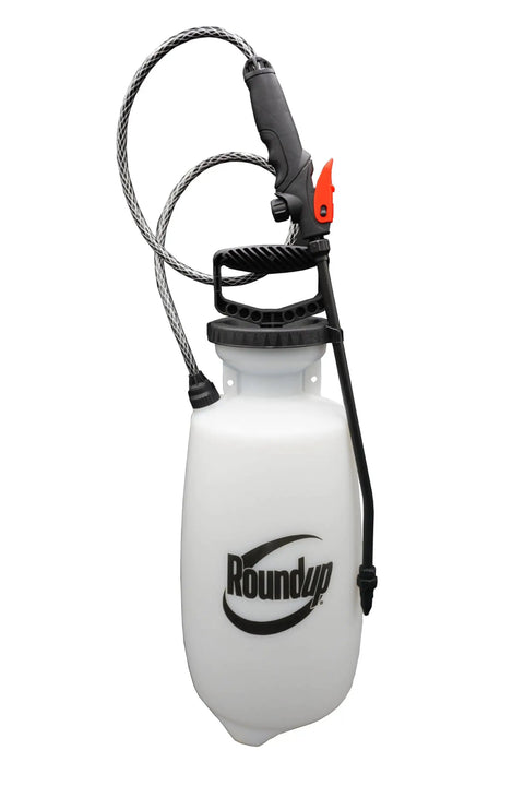 2 Gallon Lawn And Garden Sprayer For Controlling Insects And Weeds Or Cleaning Decks And Siding With Comfort Grip and three nozzles