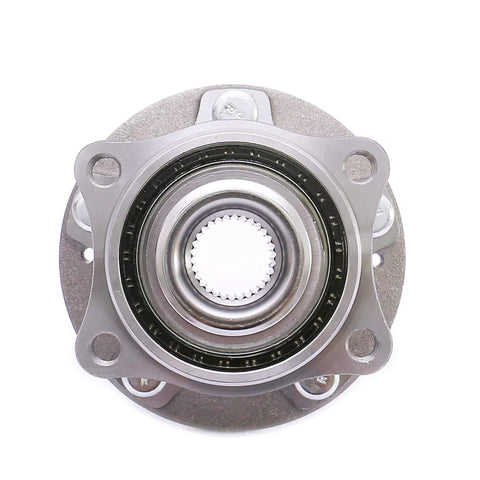 Front view of Front Wheel Bearing Hub Assembly Set For 2015 To 2019 Hyundai Sonata 2016 To 2020 Hyundai Tucson OEM Grade Replacement