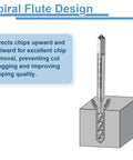 Top Shelf Spiral Flute Thread Taps 1/4-20 Unc 2B Right Hand Machine Threading Bits M2 High Speed Steel with chip removal feature.