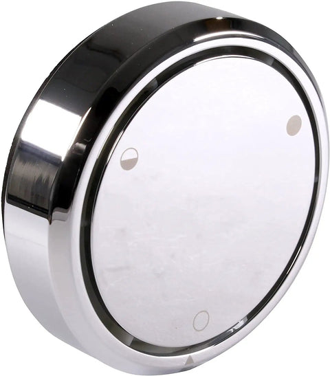 Patented Universal Two Hole Bathtub Overflow Cover With Deep Soak Round Design Polished Chrome fits most standard tubs