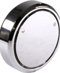 Polished chrome overflow cover of Universal Deep Soak PVC Bath Drain In Polished Chrome With European Tip Toe Push Drain One And A Half Inch Schedule 40 Tub Drain For Standard Openings Glue In Pipe With Finished Trim Rotating Overflow For Extra Deep Tub Closure
