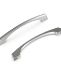 Solid Core Stainless Steel Cabinet Pulls, 5-1/16 Inch Hole Center, 128mm, for kitchen cabinets and dresser drawers, clear view