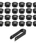 Matte Black 24 Piece Wheel Lug Nut Covers Set For Cybertruck Model Y Model 3 With 21mm Inner Nut Covers And 25mm Outer Diameter