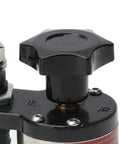 Close-up of the Smart On Off Magnetic Welding Ground Clamp With Switchable Magnet Holder and Secure Grip for Power Tools.