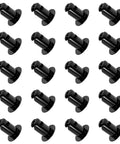 Heavy Duty Stainless Steel Quarter Dzus Fasteners With Button Oval Head And 7/16 Inch Stem, pack of 20 black fasteners for racing.